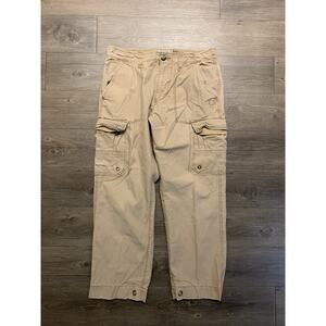 Vintage OP Ocean Pacific Cargo Pants Mens 34x30 Khaki Y2K Baggy 90s Paratrooper